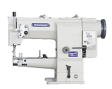 Máquina de Braço Transporte Triplo Lanmax LM-3628G Motor Direct Drive Formato em Meia Mesa 220v COM PÉS E MESA DESMONTADOS