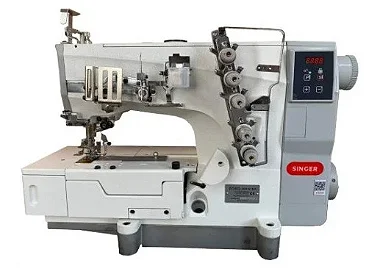 MÁQUINA GALONEIRA SINGER DIRECT DRIVE 514G-364-41EA - 110V COM PÉS E MESA MONTADOS