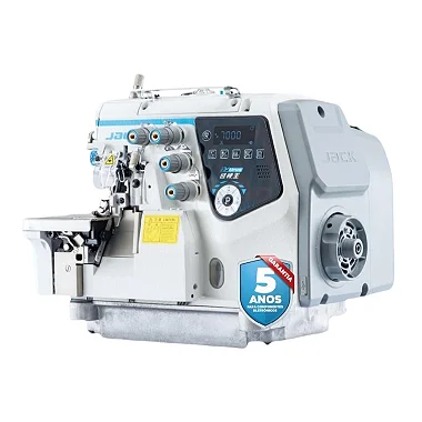 MAQUINA OVERLOQUE PONTO CADEIA JACK C7-4-URUS + KIT PREMIUM E CADEIRA PARA COSTUREIRA