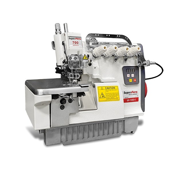 MAQUINA OVERLOQUE PONTO CADEIRA COM BK SUPERNOVA SSP-700D-4/BK - 220 V COM PÉS E MESA MONTADOS