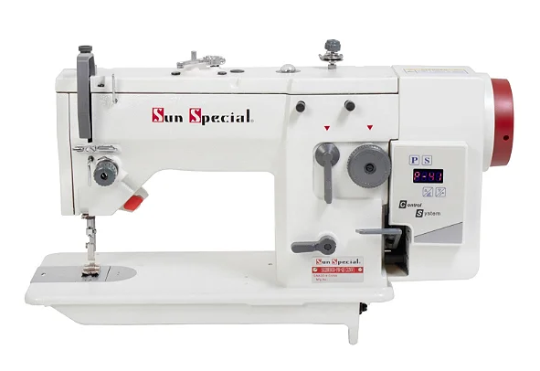 MÁQUINA COSTURA INDUSTRIAL SUN SPECIAL ZIG ZAG SS20U-93D-TZ-QI - 220 V COM PÉS E MESA DESMONTADOS