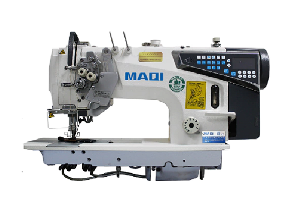 MAQUINA PESPONTADEIRA BARRA ALTERNADA BOBINA GRANDE ELETRONICA MAQI LS 8750EZN-D4 - 220v COM PÉS E MESA DESMONTADOS