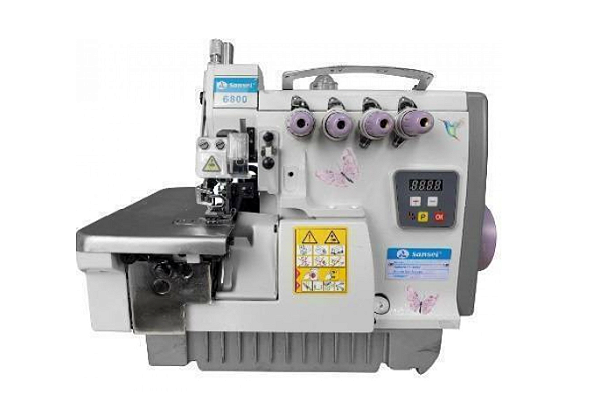 MAQUINA INTERLOQUE BITOLA MEDIA SANSEI AQUARELA SA-DS-6800DE-5-35/DD 220 V COM PÉS E MESA DESMONTADOS