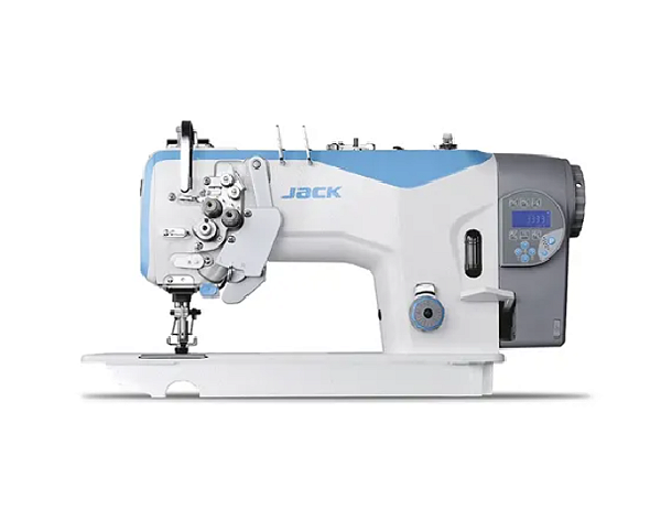 MAQUINA PESPONTADEIRA ELETRONICA BARRA ALTERNADA LANÇADEIRA GRANDE JACK JK-58750J-405E - 220 V COM PÉS E MESA DESMONTADOS