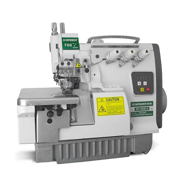 Maquina Overloque 1 agulha de Motor Direct Drive Sew Power SP-700D-3 - 220 V + KIT PREMIUM CARBON EXCLUSIVO