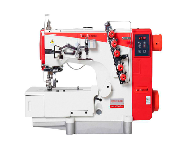 Máquina Galoneira Plana Sun Special SS5500D-01-1364-CB-MQ -  110 V + KIT PREMIUM CARBON E CADEIRA ESPECIAL PARA COSTUREIRA