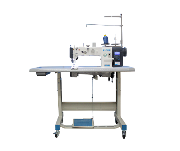 MAQUINA TRANSPORTE TRIPLO 1 AGULHA BASE PLANA MAQI LS-640E-D4 - 220 V COM PÉS E MESA MONTADOS