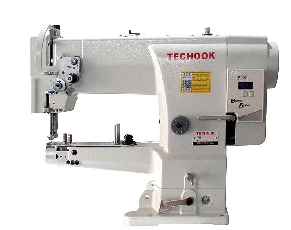 MAQUINA DE BRAÇO TRANSPORTE TRIPLO MOTOR DIRECT DRIVE MEIA MESA TECHOOK TK2629B - 220 V + KIT PARA FECHAR BOLSAS E AFINS