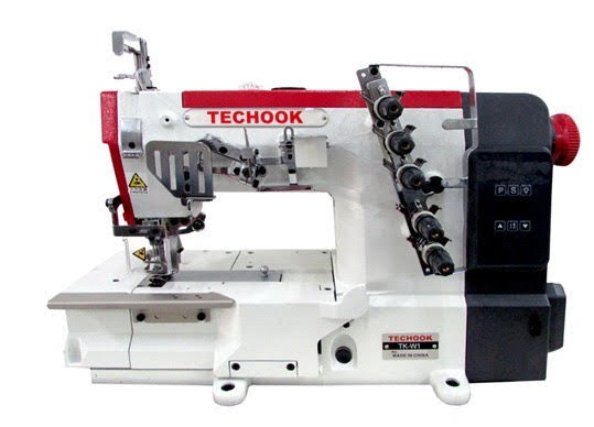 MAQUINA GALONEIRA MOTOR DIRECT DRIVE TECHOOK TK-W1 - 220 V COM PÉS E MESA DESMONTADOS