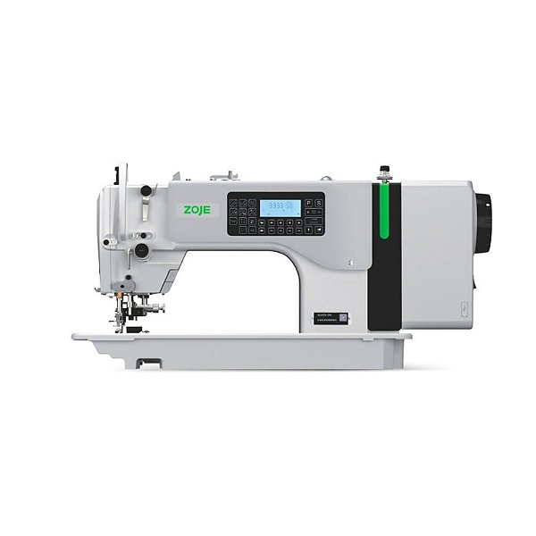 Maquina Reta Eletrônica com Refilador e Motor de Passo Zoje A5410-D4-G - 220 V COM PÉS E MESA MONTADOS