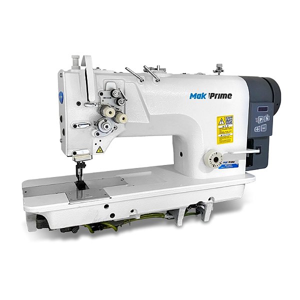 Maquina Pespontadeira Fixa Leve com Motor Direct Drive MakPrime MD-842L - 220 V COM PÉS E MESA MONTADOS