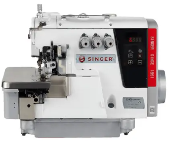 Máquina Overloque 3 Fios Motor Direct Drive Singer 324g-131 - 110 V + KIT PREMIUM CARBON EXCLUSIVO