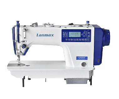 MAQUINA RETA ELETRONICA COM MOTOR DE PASSO LANMAX LM180-M-D4 - 110 V COM PÉS E MESA MONTADOS