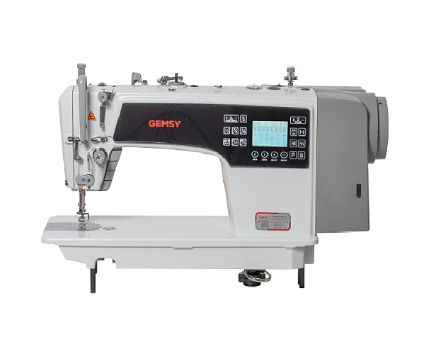 Máquina Reta Eletrônica Direct Drive CARTER ABERTO GEMSY S4-D4-HM 220V - COM PÉS E MESA MONTADOS