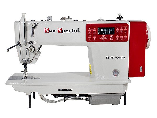 MAQUINA RETA ELETRONICA CARTER BLINDADO SUN SPECIAL SS1967X-DM -220 V COM PÉS E MESA DESMONTADOS