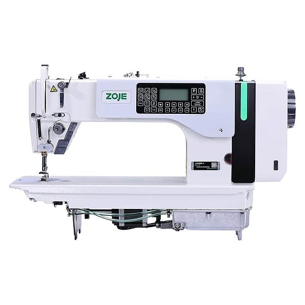 Maquina Reta Eletrônica com 2 Motores de Passo Cárter Blindado Zoje A8200L-R-S-U - 220 V + KIT PREMIUM E CADEIRA PARA COSTUREIRA