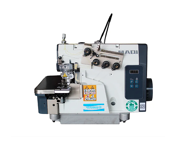 Máquina Overlock Ponto Cadeia Maqi X1C-4-83/323 2 Agulhas com Embutidor de Correntinha + KIT PREMIUM CARBON EXCLUSIVO