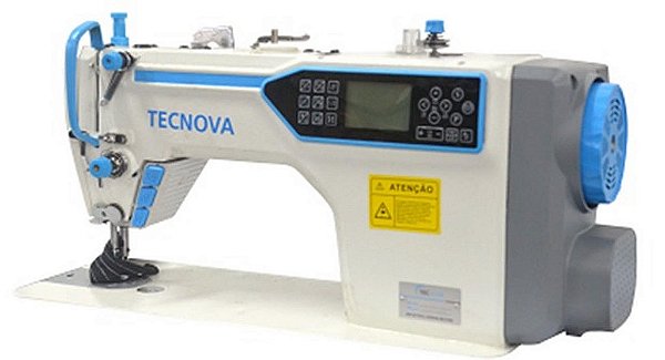 MAQUINA RETA ELETRONICA TECNOVA MOTOR DE PASSO TNQ8-4D - 220 V COM PÉS E MESA MONTADOS