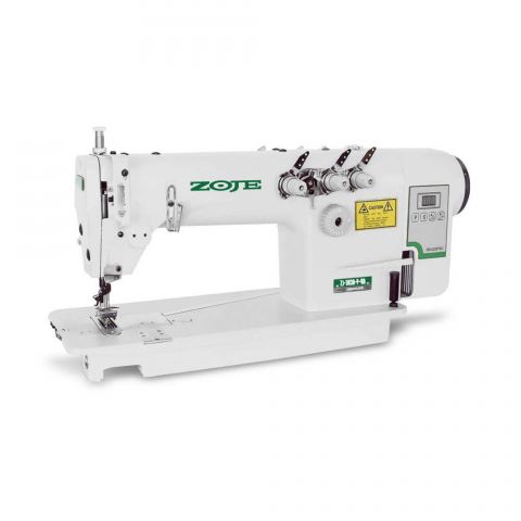 Maquina Reta Ponto Corrente 3 Agulhas 1/4  com Motor Direct Drive Zoje ZJ-3830-P-BD - 220 V