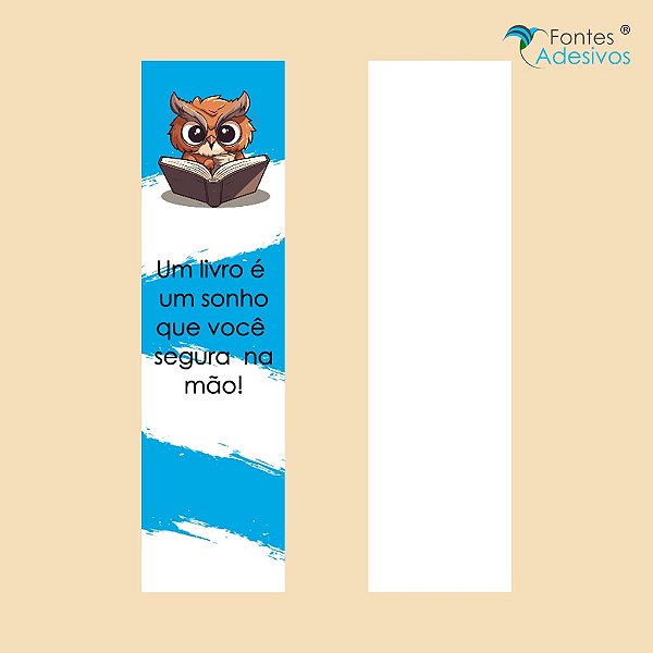 Marcador de Páginas Personalizado - 48 x 178 mm