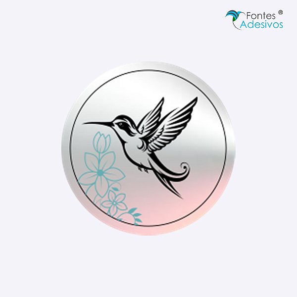 Adesivo Holográfico Redondo