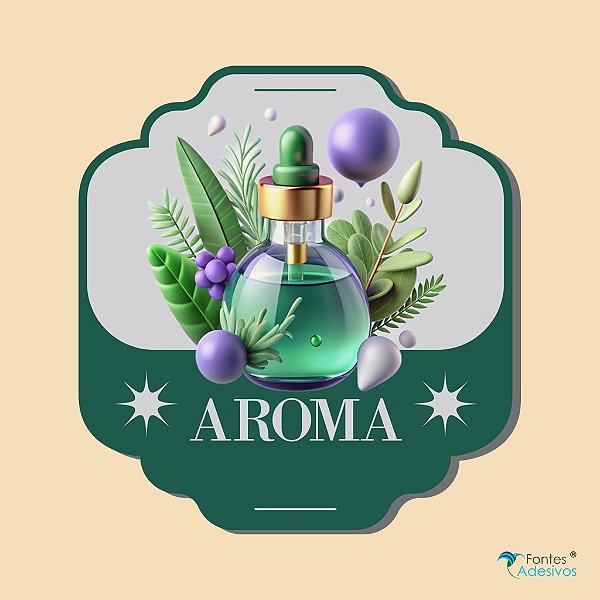 Rótulo BOPP Metalizado - 75 x 75 mm