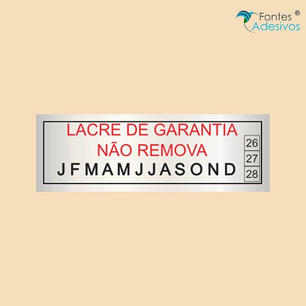 Etiqueta Void - 10 x 50 mm