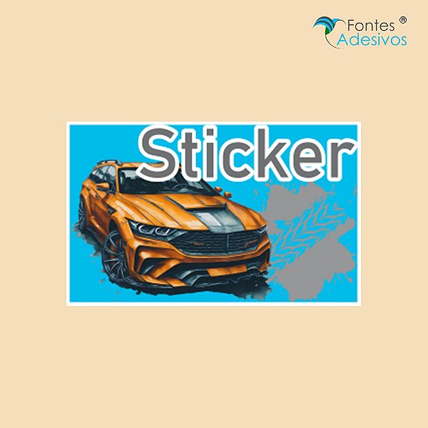 Sticker Personalizado - 50 x 80 mm