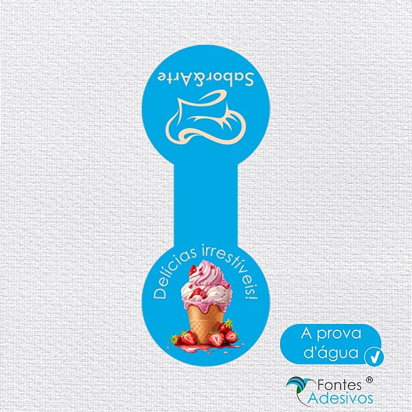 Adesivo Fecha Sacola Vinil 40x50 mm