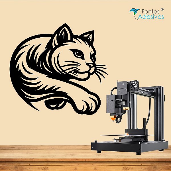 Adesivo Decorativo Gato