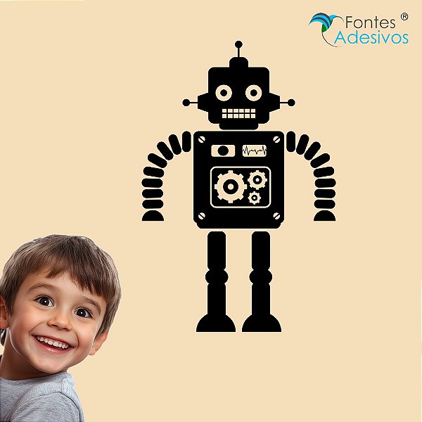 Adesivo Decorativo Robô