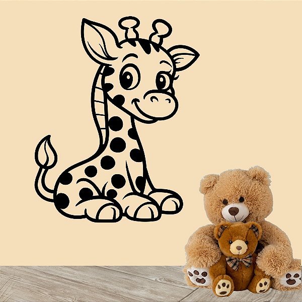 Adesivo Decorativo Girafa