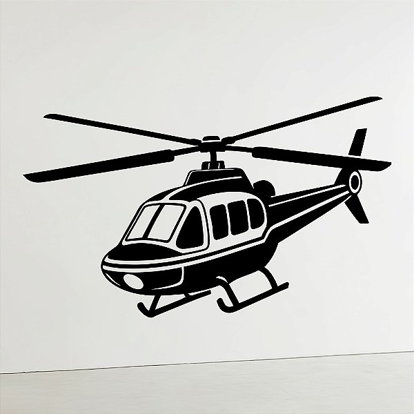 Adesivo Decorativo Helicóptero