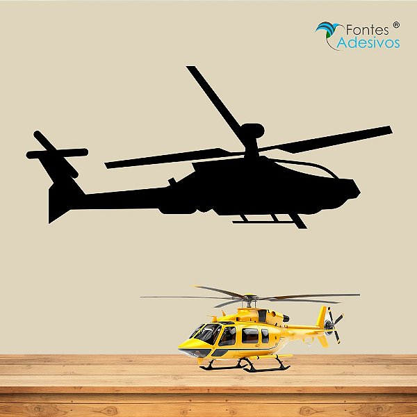 Adesivo Decorativo Helicóptero