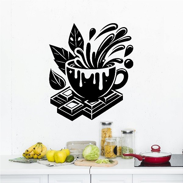 Adesivo Decorativo Xícara