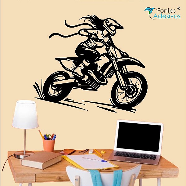 Adesivo Decorativo Motocross