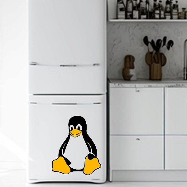 Adesivo de Geladeira Pinguim