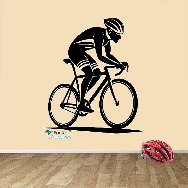 Adesivo Decorativo Ciclista
