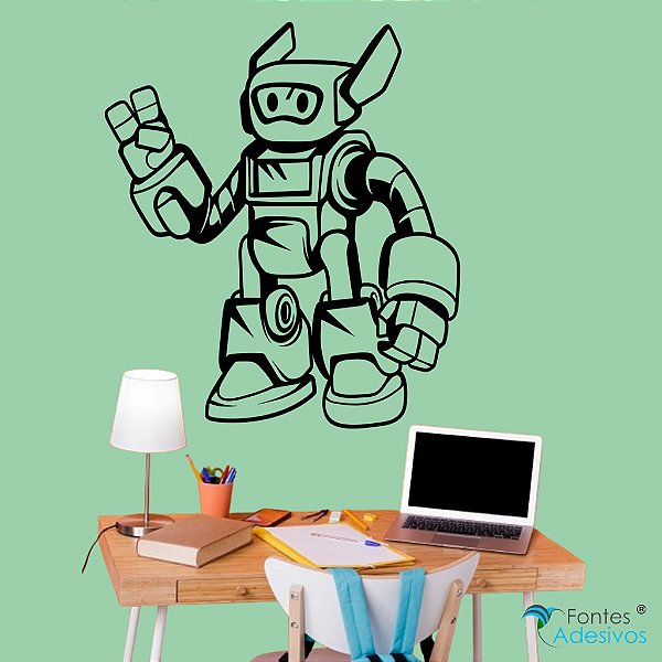 Adesivo Decorativo Robô