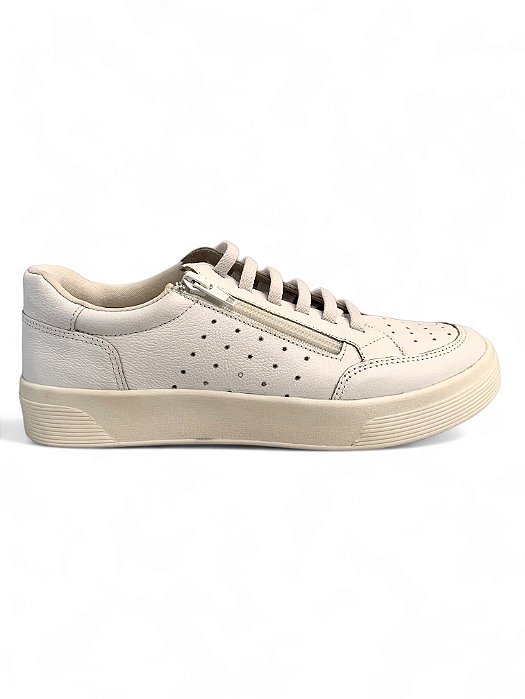 Tênis Marina Mello Branco Zíper Lateral