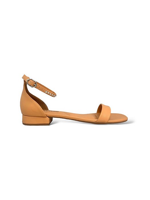 Sandália Your Shoes Nude Calcanhar Fechado