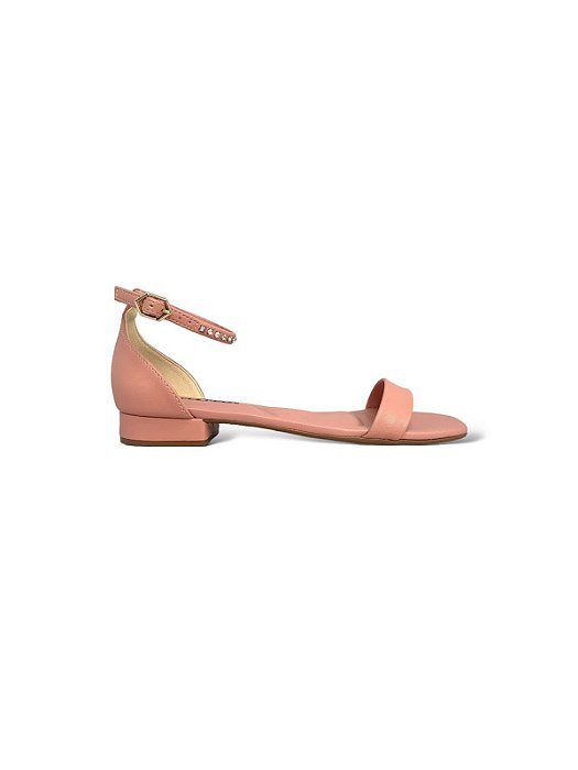 Sandália Your Shoes Rosa Chá Calcanhar Fechado