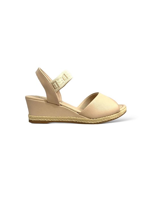 Anabela Your Shoes Nude Salto Baixo