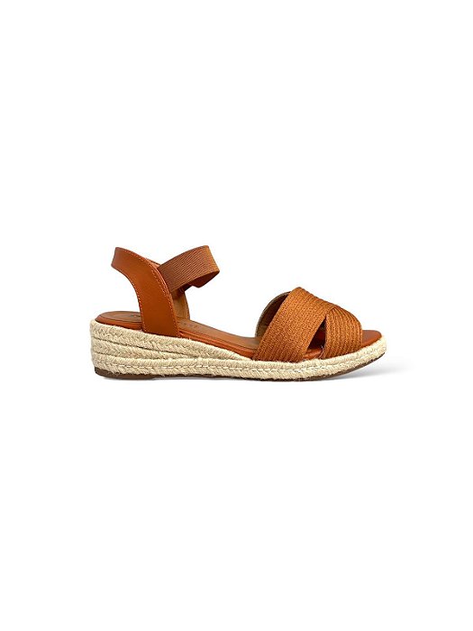 Anabela Your Shoes Caramelo Salto Baixo