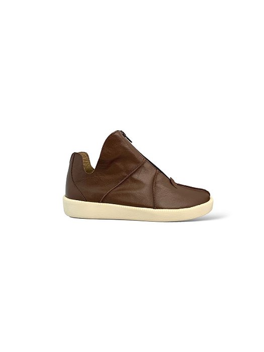 Tênis Your Shoes Café Pelica Zíper Cano Alto