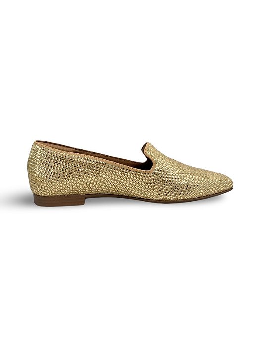 Mocassim Your Shoes Dourado Paete