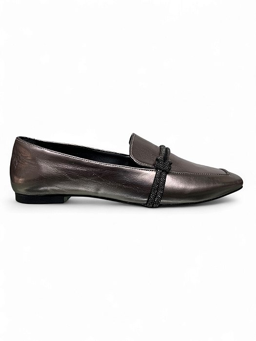 Mocassim Your Shoes Onix Strass