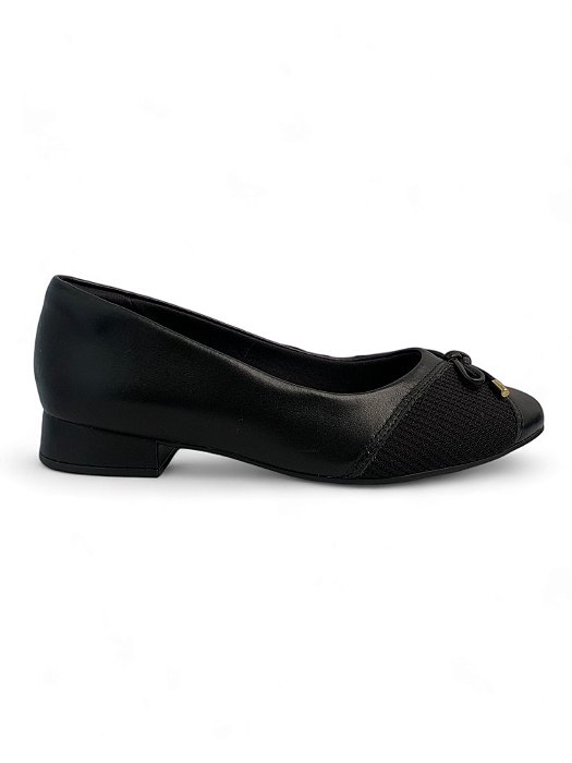 Sapato Comfortflex Preto Soft Lycra
