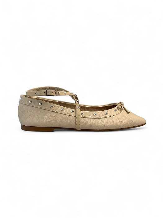 Sapatilha Your Shoes Off White Aplique Prata