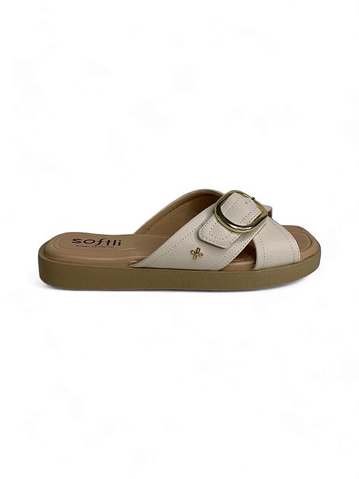 Chinelo Softli Off White Cruzada